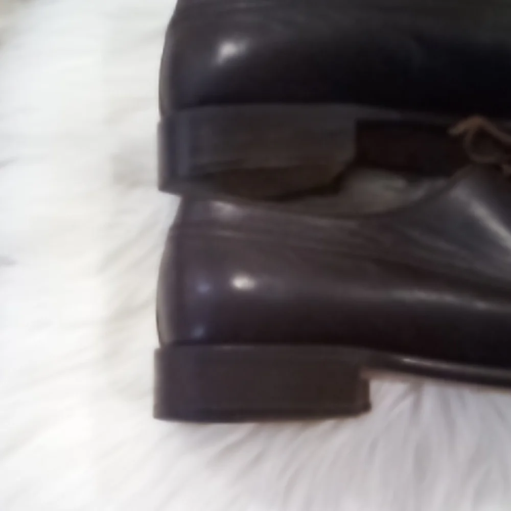 Bally Alton VTG Brown Oxford Leather Shoes with Polished Finish Size 9.5D